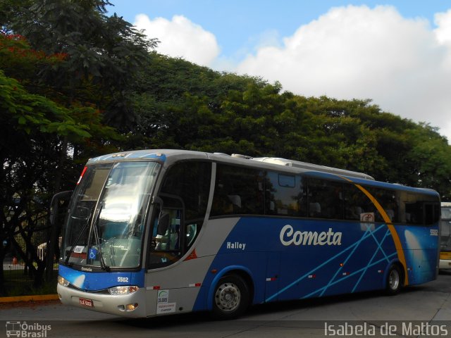 Viação Cometa 5502 na cidade de São Paulo, São Paulo, Brasil, por Isabela de Mattos. ID da foto: 2627599.