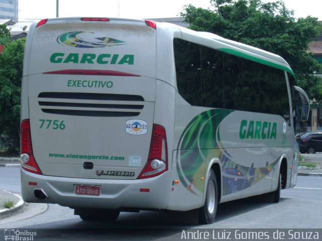 Viação Garcia 7756 na cidade de São Paulo, São Paulo, Brasil, por André Luiz Gomes de Souza. Número da foto: #2629627.