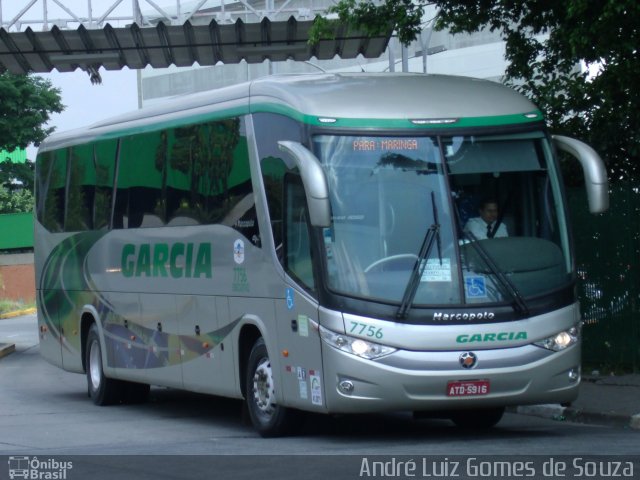 Viação Garcia 7756 na cidade de São Paulo, São Paulo, Brasil, por André Luiz Gomes de Souza. ID da foto: 2629604.