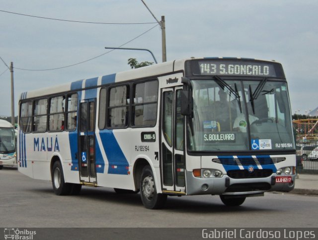 Viação Mauá RJ 185.194 na cidade de Niterói, Rio de Janeiro, Brasil, por Gabriel Cardoso Lopes. Número da foto: #2632498.