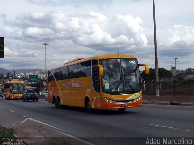 Novo Millenium Turismo 3400 na cidade de Belo Horizonte, Minas Gerais, Brasil, por Adão Raimundo Marcelino. ID da foto: 2633727.