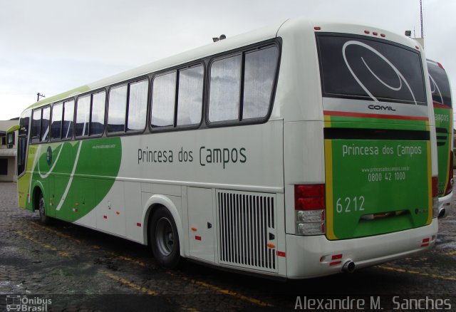 Expresso Princesa dos Campos 6212 na cidade de Ponta Grossa, Paraná, Brasil, por Alexandre M.  Sanches. Número da foto: #2632575.