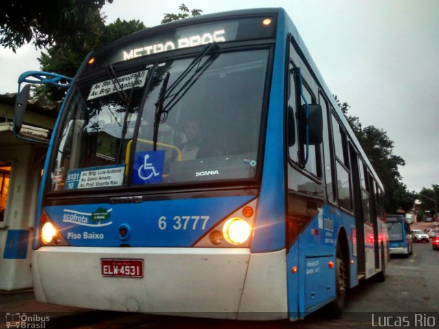 Viação Paratodos > São Jorge > Metropolitana São Paulo > Mobibrasil 6 3777 na cidade de São Paulo, São Paulo, Brasil, por Lucas Rio. Número da foto: #2635548.