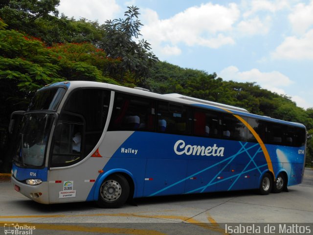 Viação Cometa 6714 na cidade de São Paulo, São Paulo, Brasil, por Isabela de Mattos. Número da foto: #2635346.