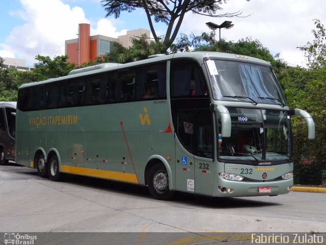 Viação Itapemirim 232 na cidade de São Paulo, São Paulo, Brasil, por Fabricio Zulato. Número da foto: #2635801.
