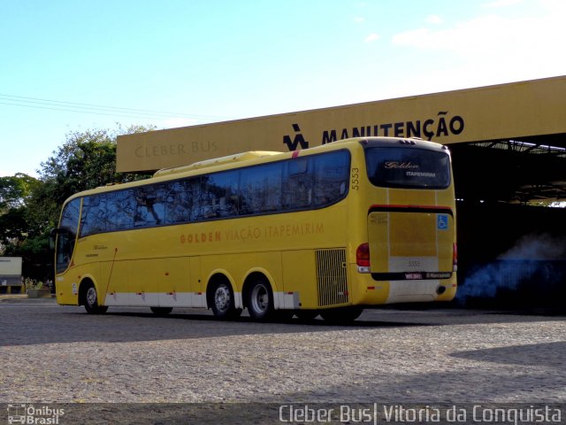 Viação Itapemirim 5553 na cidade de Vitória da Conquista, Bahia, Brasil, por Cleber Bus. ID da foto: 2634466.