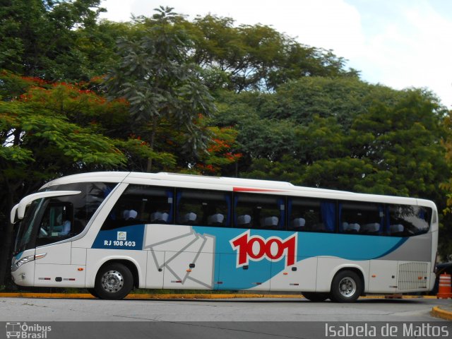 Auto Viação 1001 RJ 108.403 na cidade de São Paulo, São Paulo, Brasil, por Isabela de Mattos. ID da foto: 2634495.