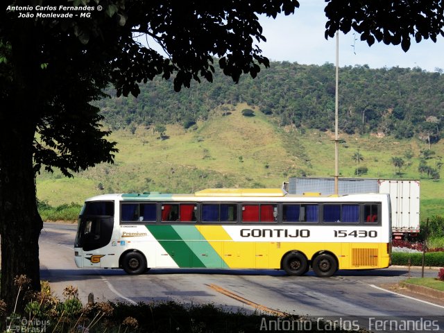 Empresa Gontijo de Transportes 15430 na cidade de João Monlevade, Minas Gerais, Brasil, por Antonio Carlos Fernandes. ID da foto: 2681633.