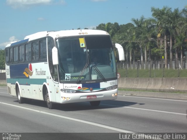 Piccolotur Transportes Turísticos 5200 na cidade de São José dos Campos, São Paulo, Brasil, por Luiz Guilherme de Lima. Número da foto: #2682353.