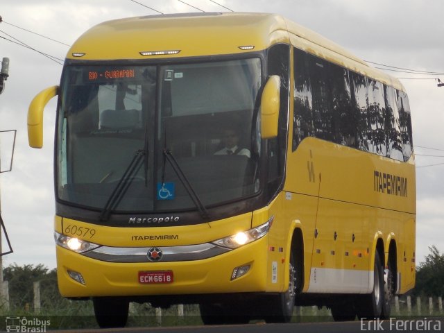 Viação Itapemirim 60579 na cidade de Campos dos Goytacazes, Rio de Janeiro, Brasil, por Erik Ferreira. Número da foto: #2681140.