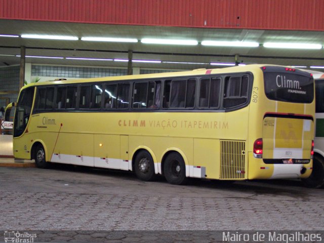 Viação Itapemirim 8073 na cidade de João Monlevade, Minas Gerais, Brasil, por Mairo de Magalhães. Número da foto: #2681172.