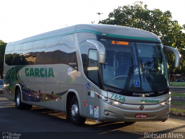 Viação Garcia 7656 na cidade de Paranavaí, Paraná, Brasil, por Robson Alves. Número da foto: #2682016.