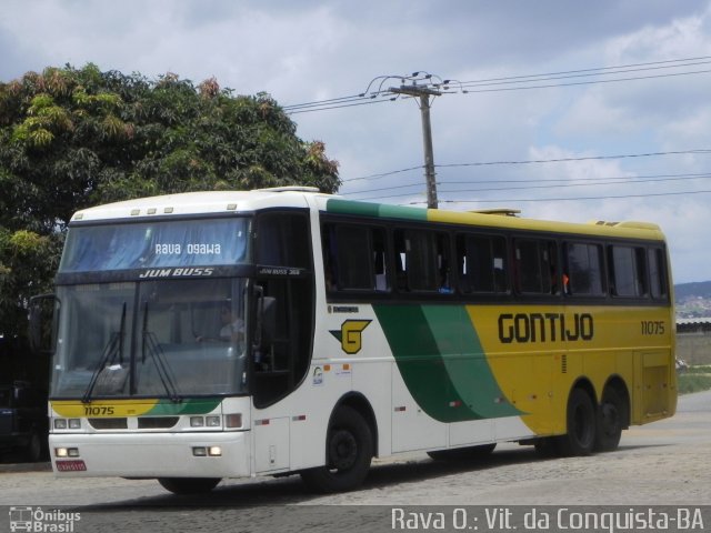 Empresa Gontijo de Transportes 11075 na cidade de Vitória da Conquista, Bahia, Brasil, por Rava Ogawa. ID da foto: 2698450.