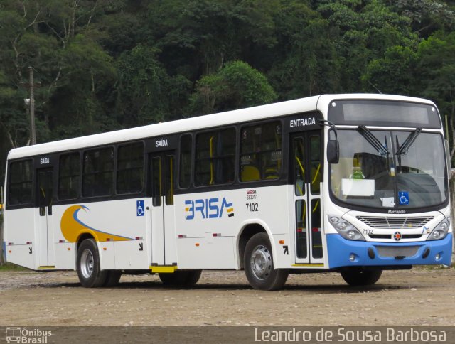 Transportes Metropolitanos Brisa 7102 na cidade de Duque de Caxias, Rio de Janeiro, Brasil, por Leandro de Sousa Barbosa. ID da foto: 2698649.