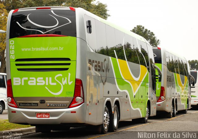 Brasil Sul Linhas Rodoviárias 2620 na cidade de Curitiba, Paraná, Brasil, por Nilton Félix da Silva. ID da foto: 2699361.