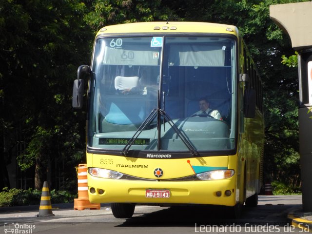 Viação Itapemirim 8515 na cidade de São Paulo, São Paulo, Brasil, por Leonardo Guedes de Sá. ID da foto: 2698673.