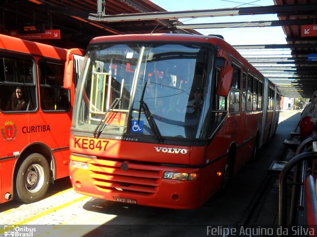 Viação Tamandaré KE847 na cidade de Curitiba, Paraná, Brasil, por Felipe Aquino da Silva. ID da foto: 2698492.