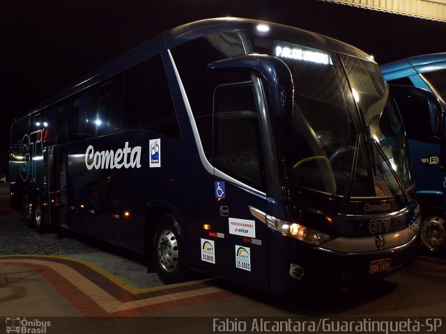 Viação Cometa 11401 na cidade de Guaratinguetá, São Paulo, Brasil, por Fabio Alcantara. Número da foto: #2699635.