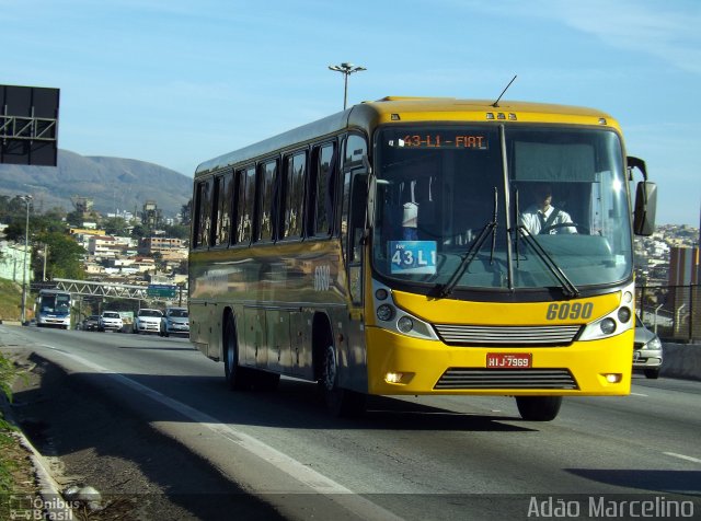 Viação Santa Edwiges 6090 na cidade de Belo Horizonte, Minas Gerais, Brasil, por Adão Raimundo Marcelino. Número da foto: #2700236.