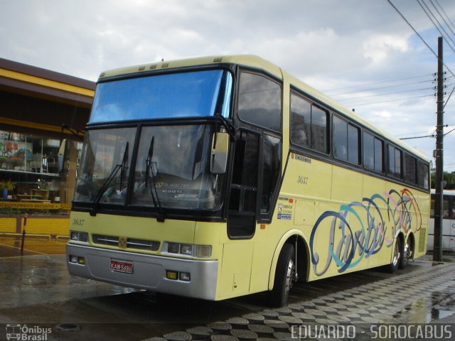 Santa Fé Turismo 3637 na cidade de Sorocaba, São Paulo, Brasil, por EDUARDO - SOROCABUS. Número da foto: #2699527.