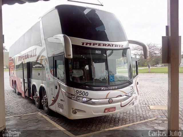 Imperatriz Turismo 9500 na cidade de Casimiro de Abreu, Rio de Janeiro, Brasil, por Carlos Julio. ID da foto: 2702479.