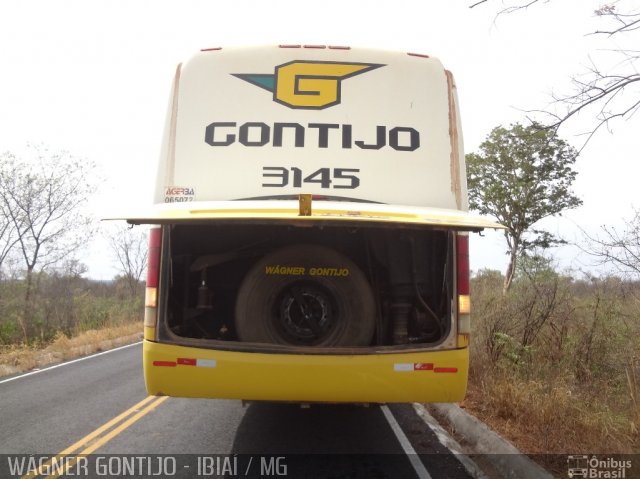 Empresa Gontijo de Transportes 3145 na cidade de Ibiaí, Minas Gerais, Brasil, por Wagner Gontijo Várzea da Palma-mg. ID da foto: 2701270.