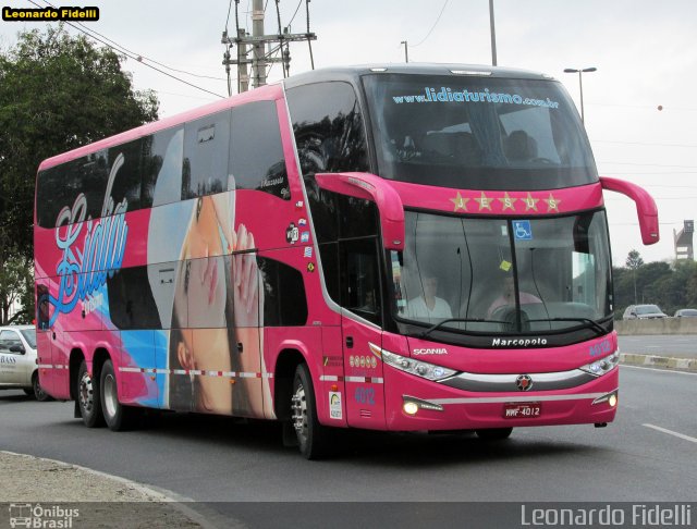 Lidia Turismo 4012 na cidade de São Paulo, São Paulo, Brasil, por Leonardo Fidelli. ID da foto: 2702389.