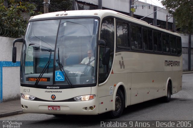 Viação Itapemirim 8213 na cidade de São Paulo, São Paulo, Brasil, por Cristiano Soares da Silva. Número da foto: #2703395.