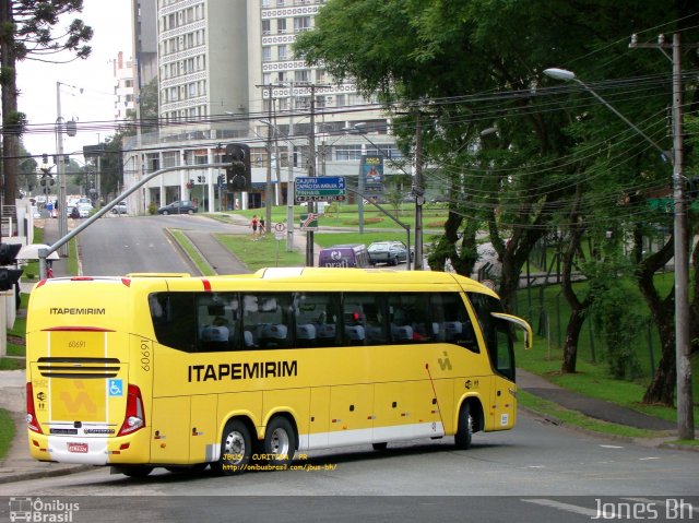 Viação Itapemirim 60691 na cidade de Curitiba, Paraná, Brasil, por Jones Bh. ID da foto: 2704032.