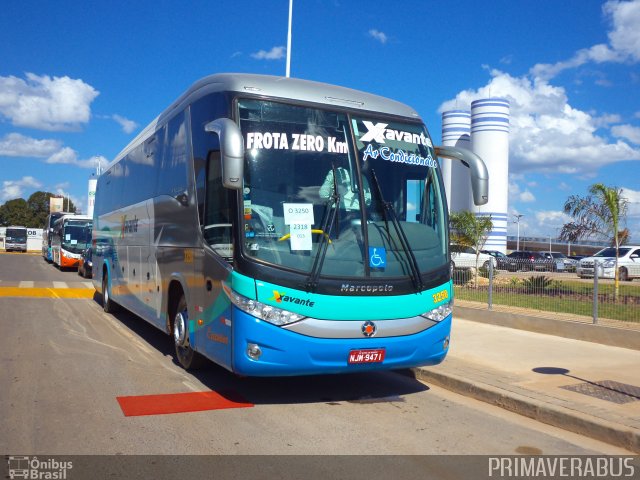 Viação Xavante 3250 na cidade de Cuiabá, Mato Grosso, Brasil, por Alexandre Rodrigo. Número da foto: #2703001.