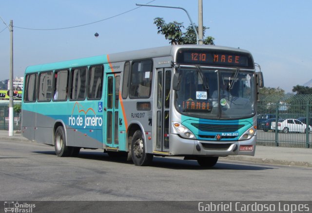 Expresso Rio de Janeiro RJ 142.017 na cidade de Niterói, Rio de Janeiro, Brasil, por Gabriel Cardoso Lopes. Número da foto: #2703870.