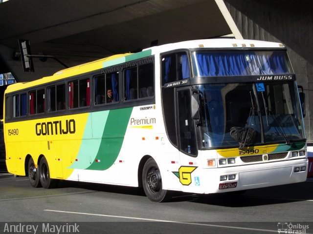 Empresa Gontijo de Transportes 15490 na cidade de Belo Horizonte, Minas Gerais, Brasil, por Andrey Gustavo. ID da foto: 2704404.