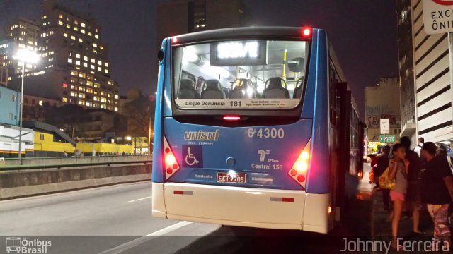 Viação Paratodos > São Jorge > Metropolitana São Paulo > Mobibrasil 6 4300 na cidade de São Paulo, São Paulo, Brasil, por Johnny Ferreira. Número da foto: #2702648.