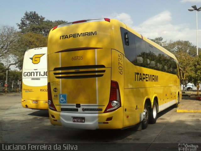 Viação Itapemirim 60735 na cidade de São Paulo, São Paulo, Brasil, por Luciano Ferreira da Silva. Número da foto: #2705644.