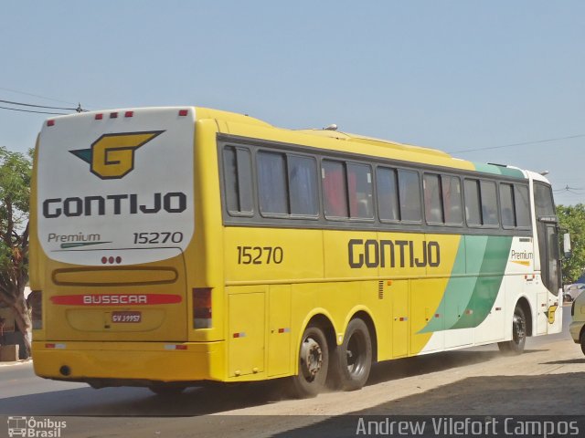 Empresa Gontijo de Transportes 15270 na cidade de Pirapora, Minas Gerais, Brasil, por Andrew Campos. ID da foto: 2705762.