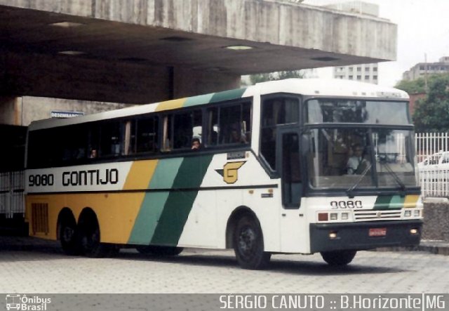 Empresa Gontijo de Transportes 9080 na cidade de Belo Horizonte, Minas Gerais, Brasil, por Sérgio Augusto Braga Canuto. ID da foto: 2706438.