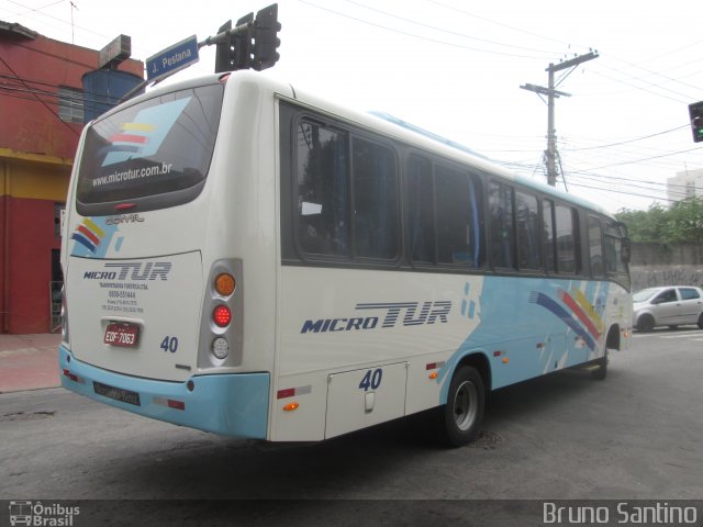 Microtur Transportadora Turística 40 na cidade de Taboão da Serra, São Paulo, Brasil, por Bruno Santino. Número da foto: #2705986.