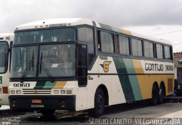 Empresa Gontijo de Transportes 9060 na cidade de Vitória da Conquista, Bahia, Brasil, por Sérgio Augusto Braga Canuto. ID da foto: 2706413.