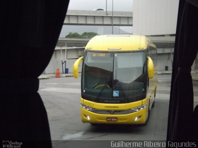 Viação Itapemirim 60803 na cidade de Rio de Janeiro, Rio de Janeiro, Brasil, por Guilherme Ribeiro Fagundes. ID da foto: 2705827.