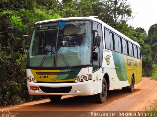 Empresa Gontijo de Transportes 3180 na cidade de Dom Silvério, Minas Gerais, Brasil, por Alexandre  Teixeira Valente. ID da foto: 2707968.