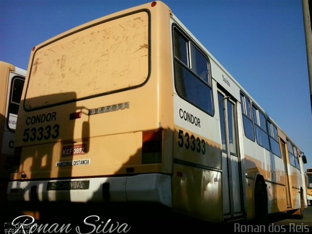 Condor Transportes Urbanos 53333 na cidade de Santa Maria, Distrito Federal, Brasil, por Ronan dos Reis. ID da foto: 2707560.