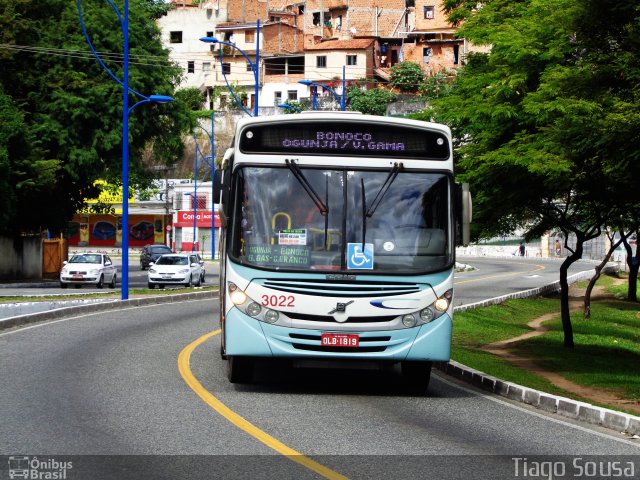 Capital Transportes Urbanos 3022 na cidade de Salvador, Bahia, Brasil, por Tiago Tiaguinho. ID da foto: 2706994.