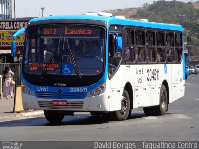 Urbi Mobilidade Urbana 334511 na cidade de Taguatinga, Distrito Federal, Brasil, por David Borges. Número da foto: #2708072.