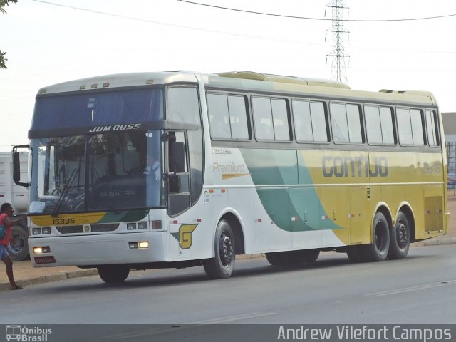 Empresa Gontijo de Transportes 15335 na cidade de Pirapora, Minas Gerais, Brasil, por Andrew Campos. ID da foto: 2707881.