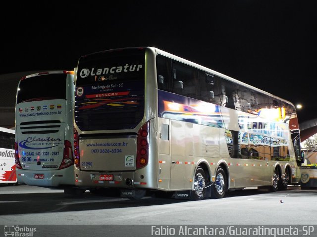 Lancatur Transporte e Turismo 21290 na cidade de Aparecida, São Paulo, Brasil, por Fabio Alcantara. Número da foto: #2707633.