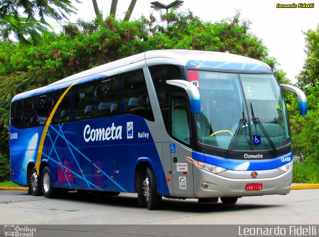 Viação Cometa 12400 na cidade de São Paulo, São Paulo, Brasil, por Leonardo Fidelli. Número da foto: #2708243.