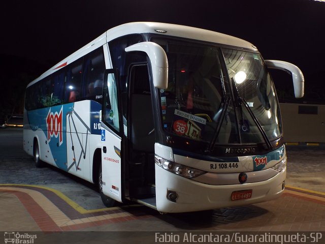 Auto Viação 1001 RJ 108.446 na cidade de Guaratinguetá, São Paulo, Brasil, por Fabio Alcantara. ID da foto: 2707631.