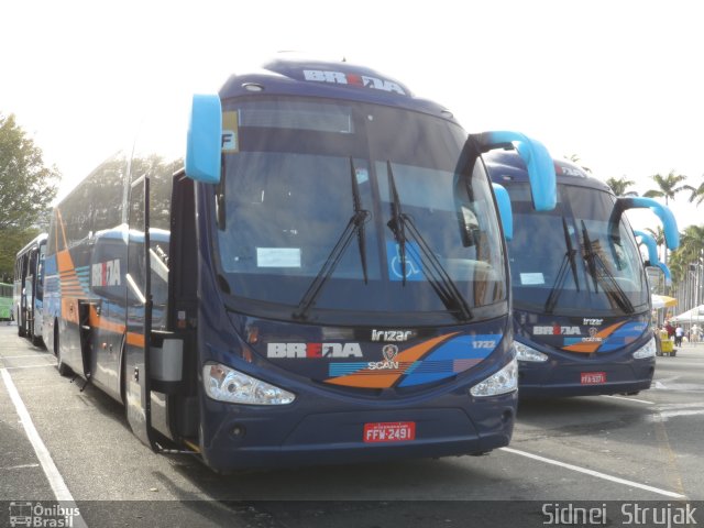 Breda Transportes e Serviços 1722 na cidade de Aparecida, São Paulo, Brasil, por Sidnei Machado Strujak. Número da foto: #2708314.