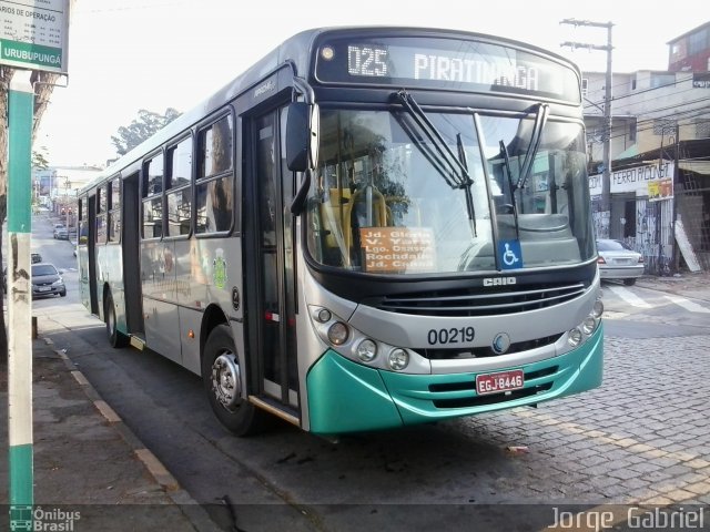 Auto Viação Urubupungá 00219 na cidade de Osasco, São Paulo, Brasil, por Jorge  Gabriel. Número da foto: #2709933.