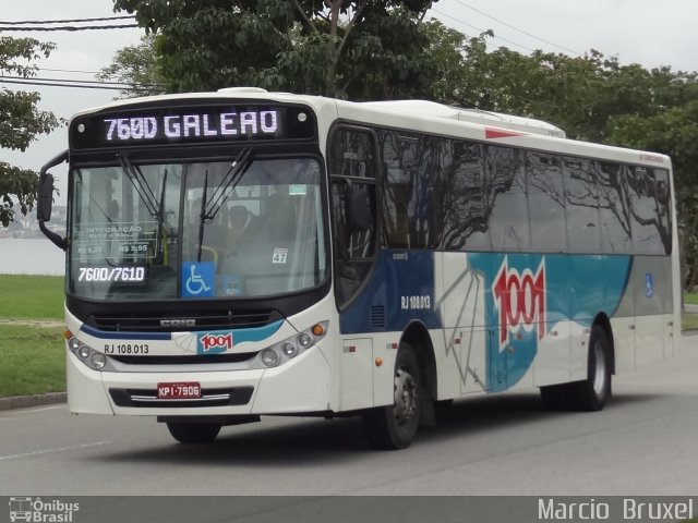 Auto Viação 1001 RJ 108.013 na cidade de Rio de Janeiro, Rio de Janeiro, Brasil, por Marcio  Bruxel. Número da foto: #2710035.